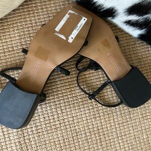 Steven Black Strappy Sandal